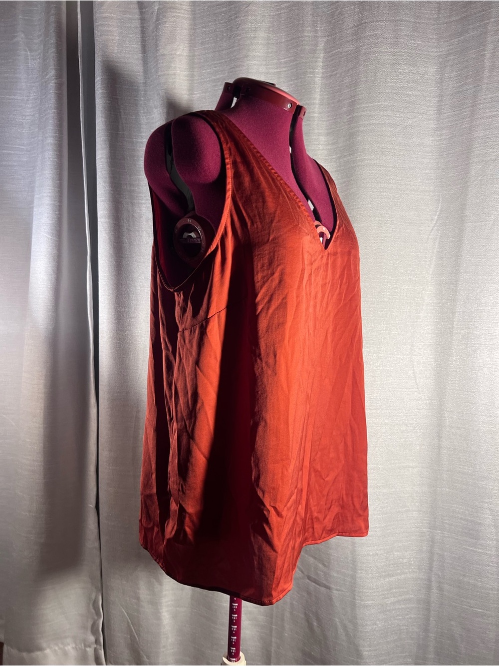 Ricki's Rust Red V-Neck Sleeveless Tank Top